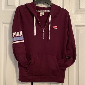 VS PINK 1/4 zip hoodie